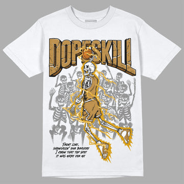 Jordan 13 Wheat 2023 DopeSkill T-Shirt Thunder Dunk Graphic Streetwear - White 