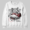 Jordan 4 OG “White Cement” DopeSkill Sweatshirt Trust No One Graphic Streetwear - White