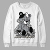 Jordan 1 Retro Low OG Black Cement DopeSkill Sweatshirt MOMM Bear Graphic Streetwear - White