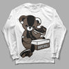 Jordan 1 Retro High OG Palomino DopeSkill Long Sleeve T-Shirt Sneakerhead BEAR Graphic Streetwear - White