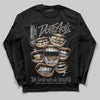 Jordan 4 Retro Cave Stone DopeSkill Long Sleeve T-Shirt The Mouth With No Droughts Graphic Streetwear - Black