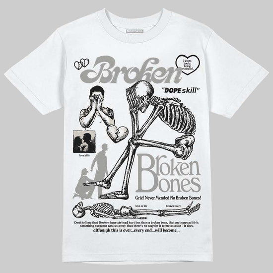 Jordan 3 Retro Pure Money DopeSkill T-Shirt Broken Bones Graphic Streetwear - White