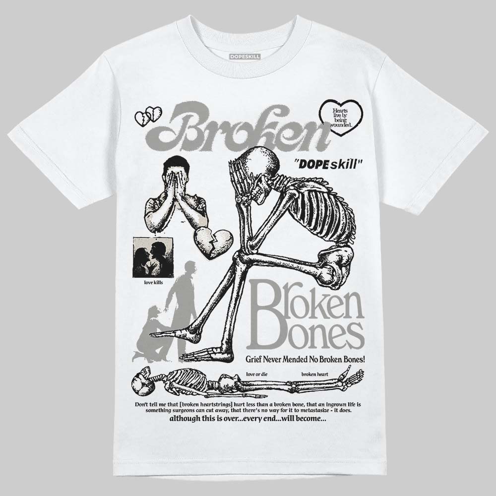 Jordan 3 Retro Pure Money DopeSkill T-Shirt Broken Bones Graphic Streetwear - White