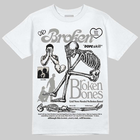 Jordan 3 Retro Pure Money DopeSkill T-Shirt Broken Bones Graphic Streetwear - White