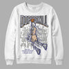 Jordan 4 Retro Frozen Moments DopeSkill Sweatshirt Thunder Dunk Graphic Streetwear - White 