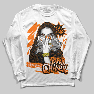 Orange, Black & White Sneakers DopeSkill Long Sleeve T-Shirt NPC Graphic Streetwear  - WHite