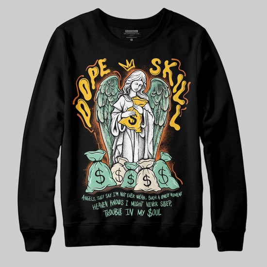 SB Dunk Low Rodeo Tourmaline DopeSkill Sweatshirt Angels Graphic Streetwear - Black