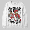 Jordan 4 “Flight Club” DopeSkill Sweatshirt No Risk No Story Graphic Streetwear - White