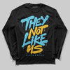 Jordan 11 Retro Gamma Blue (2025) DopeSkill Long Sleeve T-Shirt They Not Like Us Graphic Streetwear - Black