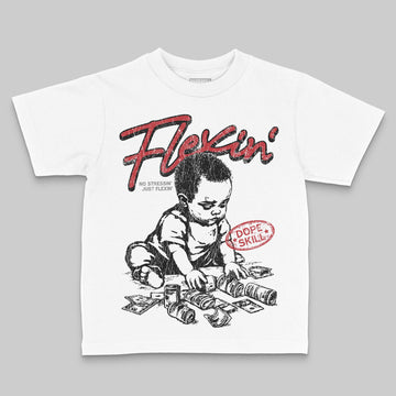 Jordan 8 Retro Bugs Bunny (2025) DopeSkill Toddler Kids T-shirt Flexin' Graphic Streetwear - White