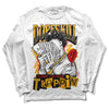 Jordan 7 Citrus DopeSkill Long Sleeve T-Shirt Sorry I've Been Trappin Graphic Streetwear - WHite 