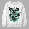 Jordan 3 "Green Glow" DopeSkill Sweatshirt New Double Bear Graphic Streetwear - White 