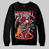 Jordan 4 Retro Red Cement DopeSkill Sweatshirt NeverFull Graphic Streetwear - black