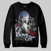 Jordan 4 SB “Summit White/Navy” DopeSkill Sweatshirt Boys Don't Cry Graphic Streetwear - Black