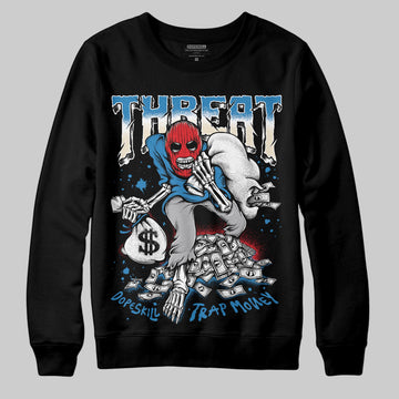 Jordan 3 Retro OG Rare Air DopeSkill Sweatshirt Threat Graphic Streetwear - Black