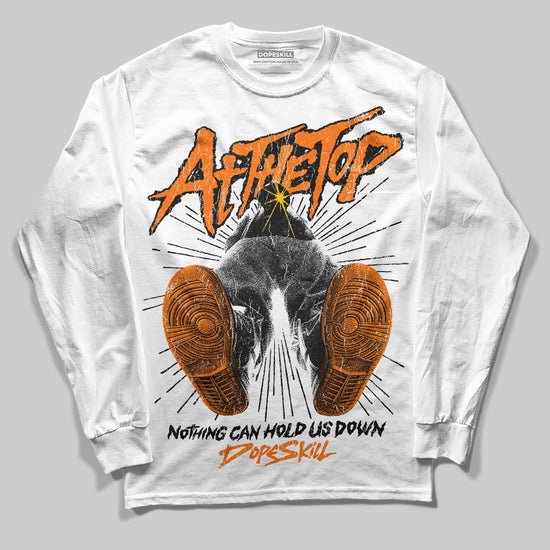 Orange Sneakers DopeSkill Long Sleeve T-Shirt Nothing Can Hold US Down Graphic Streetwear - WHite