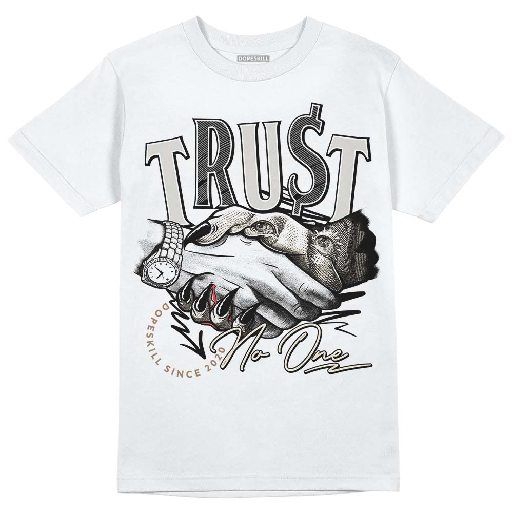 Jordan 5 SE “Sail” DopeSkill T-Shirt Trust No One Graphic Streetwear - White 