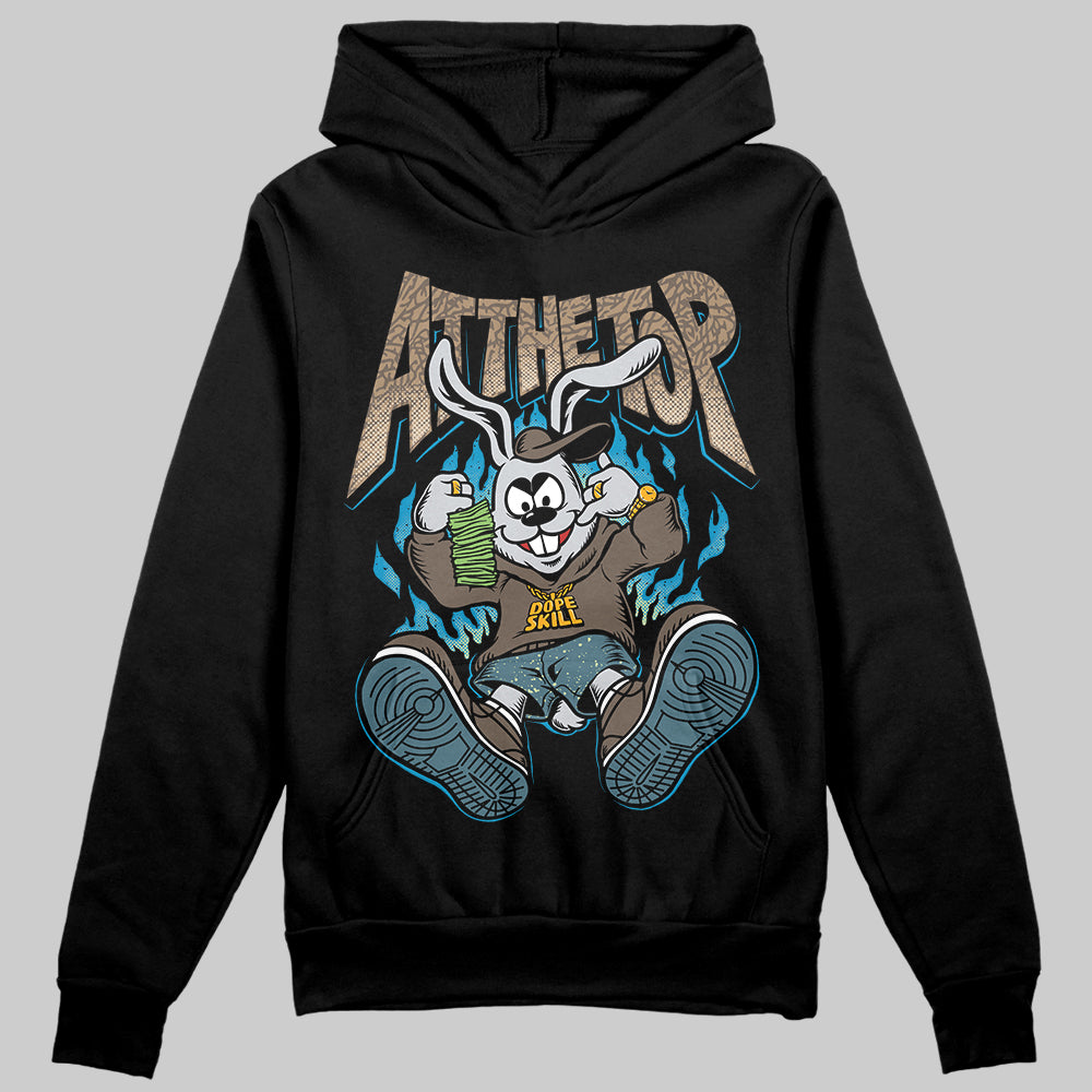 Jordan 3 GS “We Outside” DopeSkill Hoodie Sweatshirt At The Top Graphic Streetwear - Black