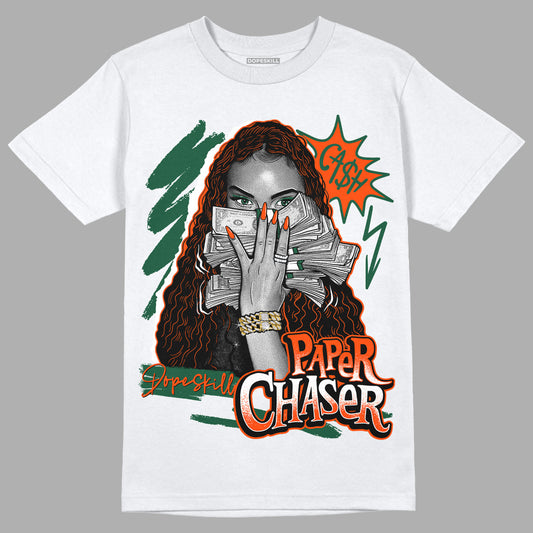 Dunk Low Team Dark Green Orange DopeSkill T-Shirt NPC Graphic Streetwear - WHite
