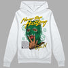 Jordan 5 “Lucky Green” DopeSkill Hoodie Sweatshirt Never Stop Hustling Graphic Streetwear - White 