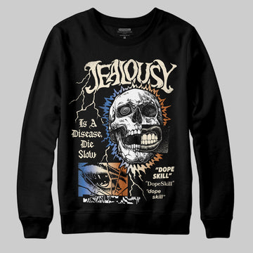 Jordan 17 Retro Low SP Infinite Archives DopeSkill Sweatshirt Jealousy Graphic Streetwear - Black