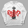 Jordan 4 Retro Red Cement DopeSkill Long Sleeve T-Shirt Queen Chess Graphic Streetwear - White