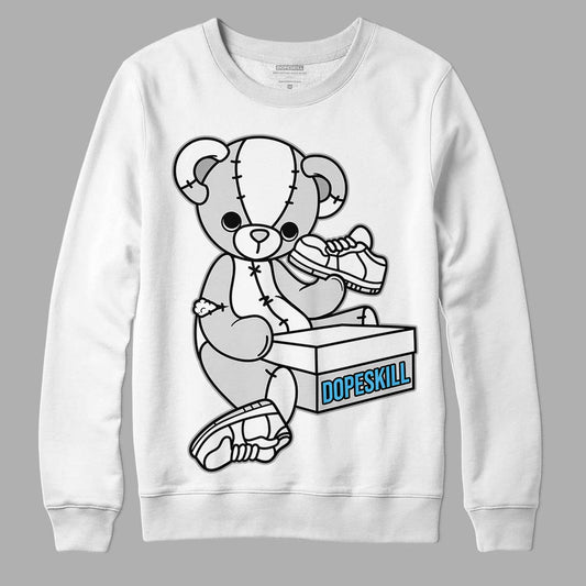 Dunk Low ‘Pure Platinum’ DopeSkill Sweatshirt Sneakerhead BEAR Graphic Streetwear - White