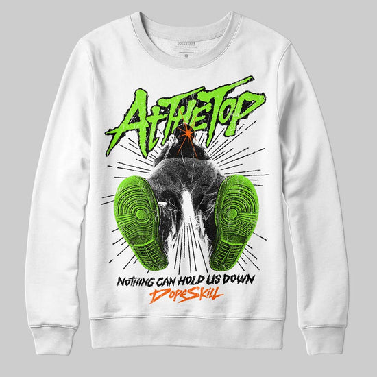 Neon Green Sneakers DopeSkill Sweatshirt Nothing Can Hold US Down Graphic Streetwear - WHite