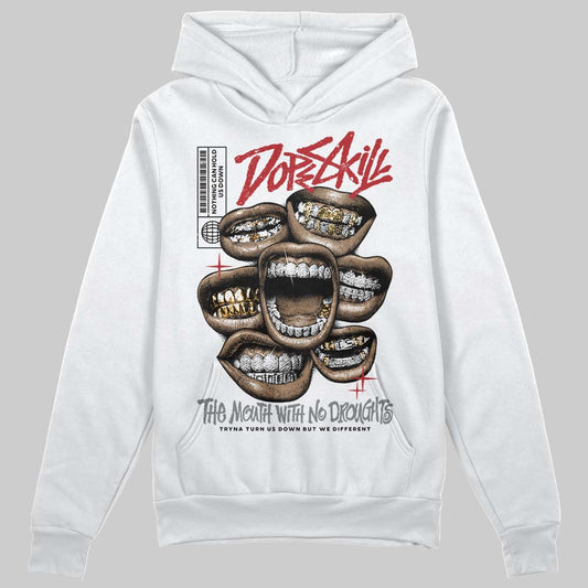 Jordan 8 Retro Bugs Bunny (2025) DopeSkill Hoodie Sweatshirt The Mouth With No Droughts Graphic Streetwear - White