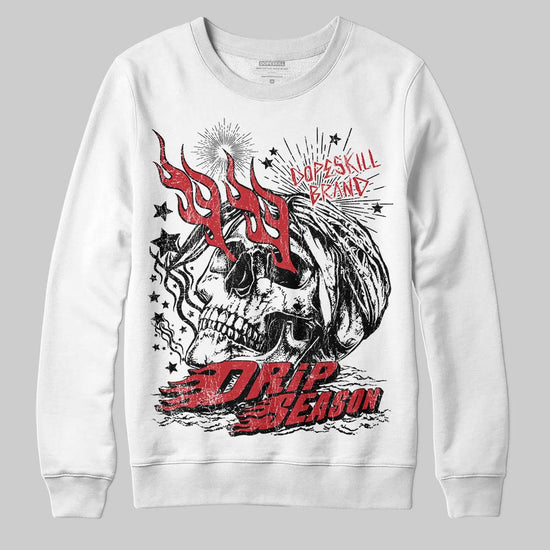 Jordan 1 Low OG "Chicago" DopeSkill Sweatshirt Drip Season Graphic Streetwear - White
