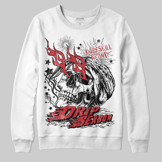 Jordan 1 Low OG "Chicago" DopeSkill Sweatshirt Drip Season Graphic Streetwear - White