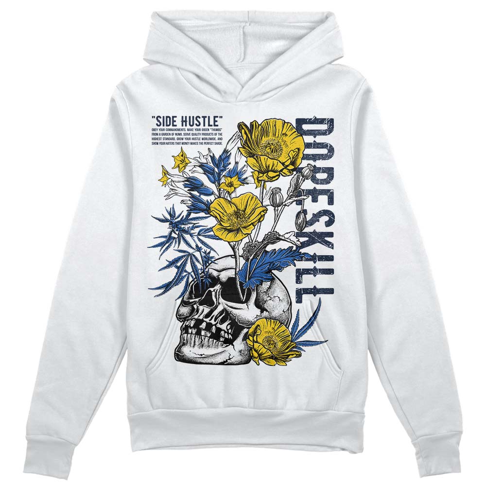 Dunk Low Vintage “Michigan” DopeSkill Hoodie Sweatshirt Side Hustle Graphic Streetwear - White