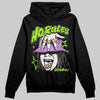 Neon Green Sneakers DopeSkill Hoodie No Rules Graphic Streetwear - black