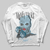 Jordan 11 Retro Legend Blue DopeSkill Long Sleeve T-Shirt Money Talks Graphic Streetwear - White