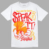 Red Sneakers DopeSkill T-Shirt Speak It Graphic Streetwear - White