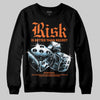 Orange Sneakers DopeSkill Sweatshirt Risk Is Better Than Regret Graphic Streetwear - Black
