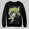 Jordan 4 GS “Light Lemon Twist” DopeSkill Sweatshirt Nevermind Graphic Streetwear - Black