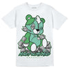 Jordan 1 High OG Green Glow DopeSkill T-Shirt MOMM Bear Graphic Streetwear - White