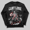 Jordan 11 Retro Low Bred (2025) DopeSkill Long Sleeve T-Shirt Cant Lose Graphic Streetwear - Black