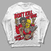 Jordan 4 Red Thunder DopeSkill Long Sleeve T-Shirt Don't Kill My Vibe Graphic Streetwear - White 