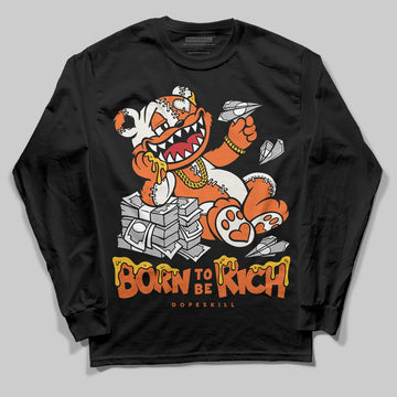 Jordan 1 Retro High OG Shattered Backboard (2025) DopeSkill Long Sleeve T-Shirt Born To Be Rich Graphic Streetwear - Black