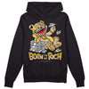 TAN Sneakers DopeSkill Hoodie Sweatshirt Born To Be Rich Graphic Streetwear - Black