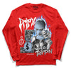 Jordan 11 Retro Cherry DopeSkill Varsity Red Long Sleeve T-Shirt Drip'n Never Tripp'n Graphic Streetwear