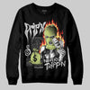Jordan 4 GS “Light Lemon Twist” DopeSkill Sweatshirt Drip'n Never Tripp'n Graphic Streetwear - Black