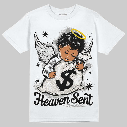 Jordan 3 Retro Pure Money DopeSkill T-Shirt Heaven Sent Graphic Streetwear - White