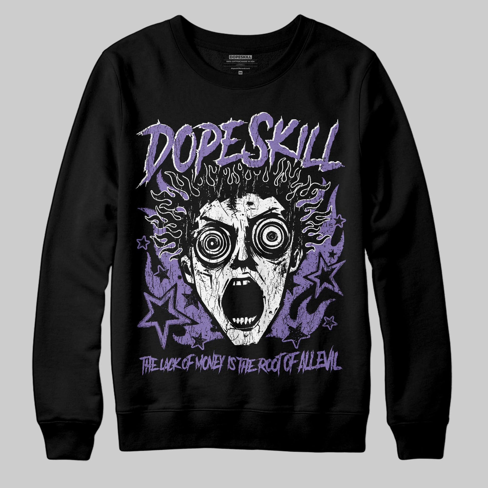 Jordan 11 "Mojave" DopeSkill Sweatshirt Root of Evil Graphic Streetwear - black