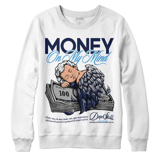 Jordan Spiz’ike Low “White/Obsidian” DopeSkill Sweatshirt MOMM Graphic Streetwear - WHite