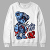 Jordan 5 Midnight Navy DopeSkill Sweatshirt Broken Heart Graphic Streetwear