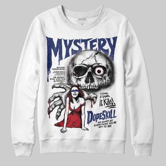 Jordan 1 High OG Rare Air "Deep Royal Blue" DopeSkill Sweatshirt Mystery Ghostly Grasp Graphic Streetwear - White
