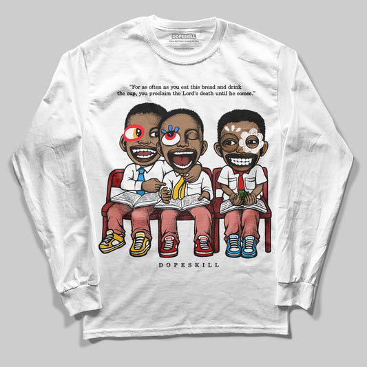 Jordan 13 “Dune Red” DopeSkill Long Sleeve T-Shirt First Sunday Graphic Streetwear - White